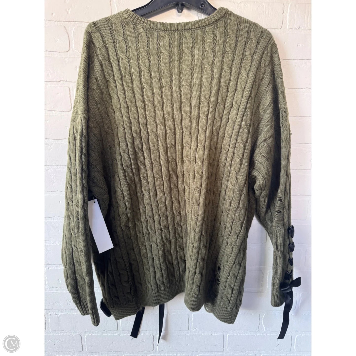 Sweater By Clothes Mentor In Green, Size: Xl