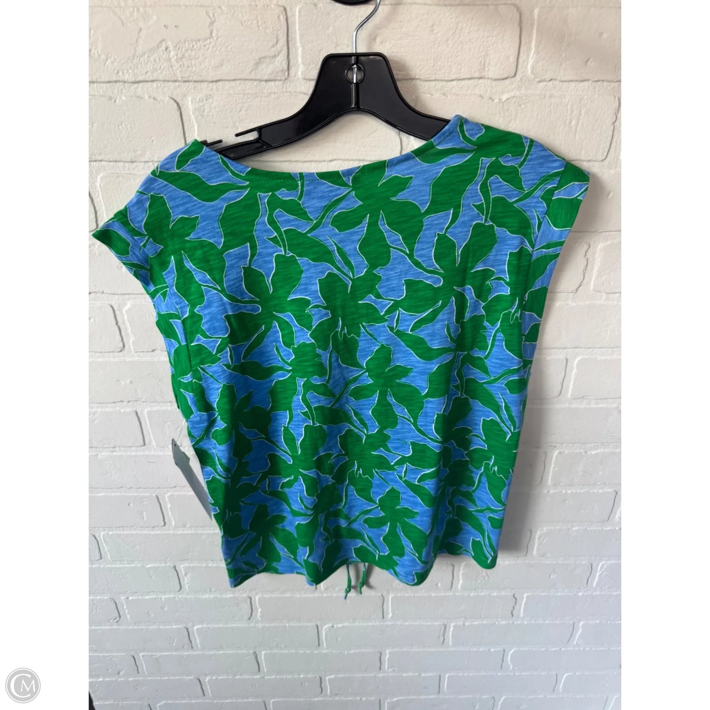 Top Sleeveless By Cmc In Blue & Green, Size: S
