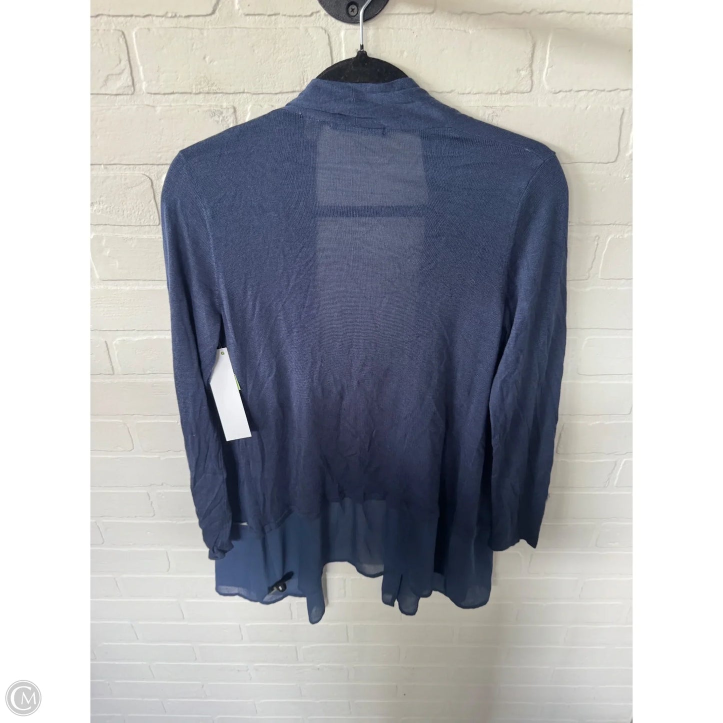 Sweater Cardigan By Tahari In Blue, Size: S