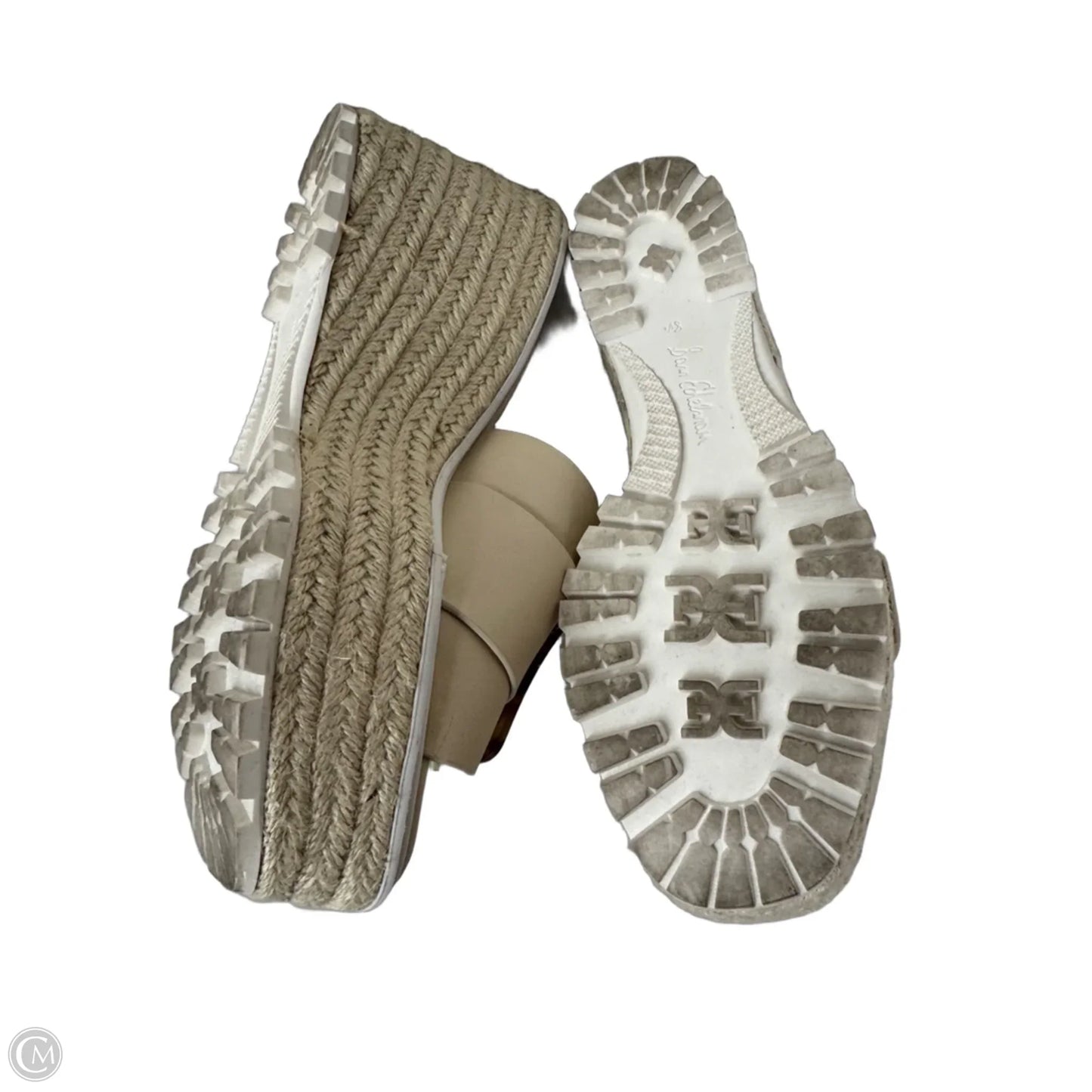 Sandals Heels Wedge By Sam Edelman In Cream, Size: 8.5