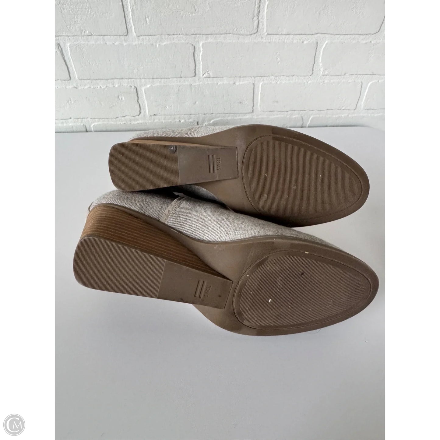 Boots Ankle Heels By Toms In Grey, Size: 11