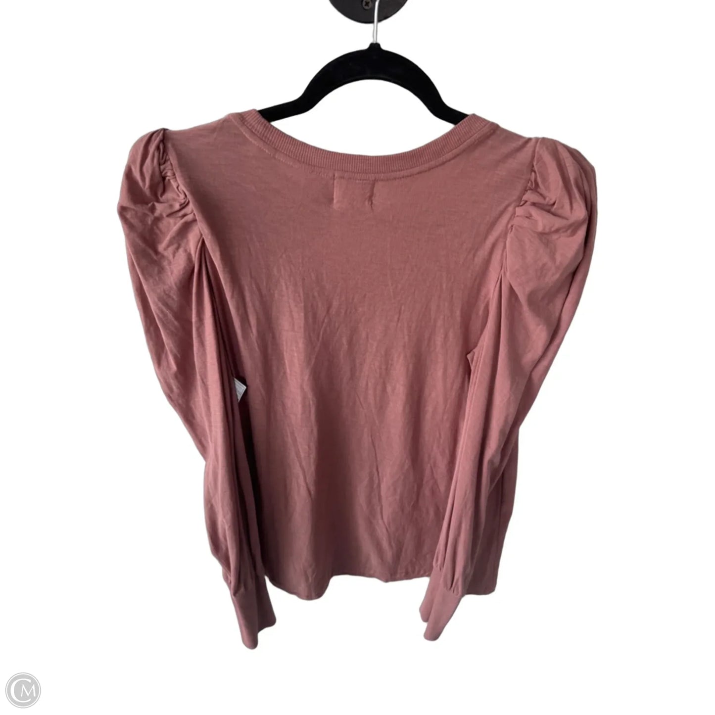 Top Long Sleeve By Nation In Peach, Size: L