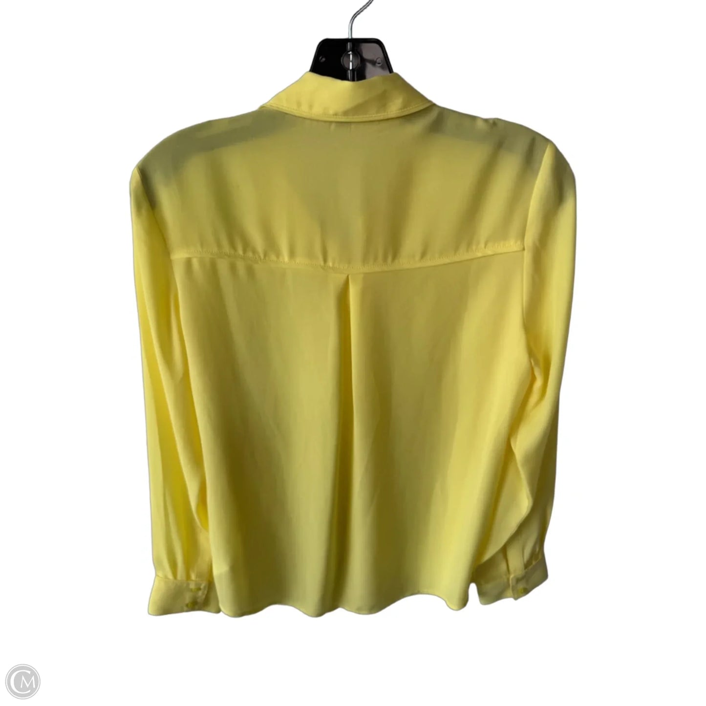 Top Long Sleeve By Express In Yellow, Size: S