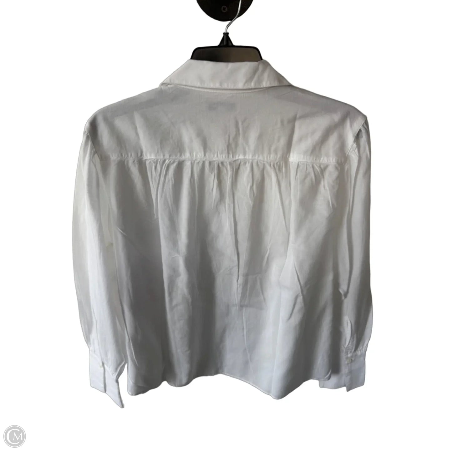 Top Long Sleeve By Madewell In White, Size: S
