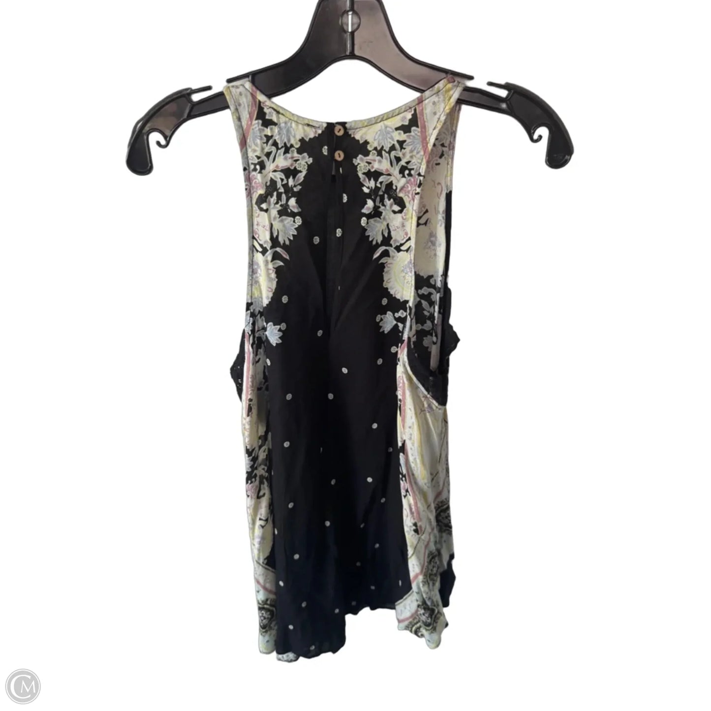 Tunic Sleeveless By Free People In Black & Yellow, Size: Xs