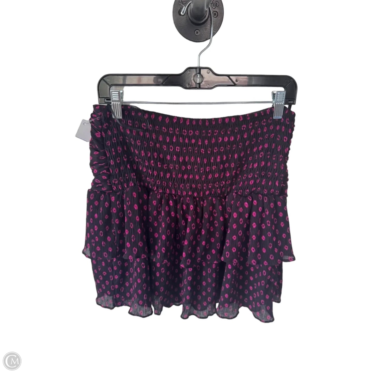Skirt Mini & Short By Lucy Paris In Black & Pink, Size: 12