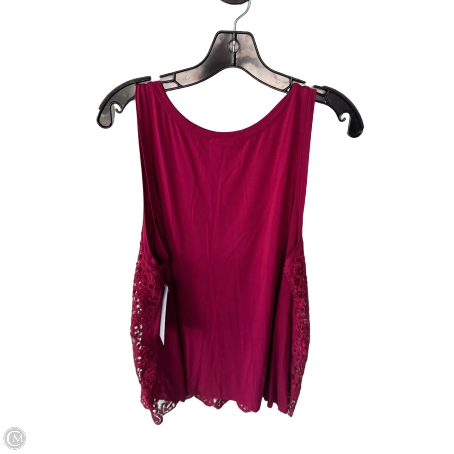 Top Sleeveless By Lane Bryant In Pink & Red, Size: 1x