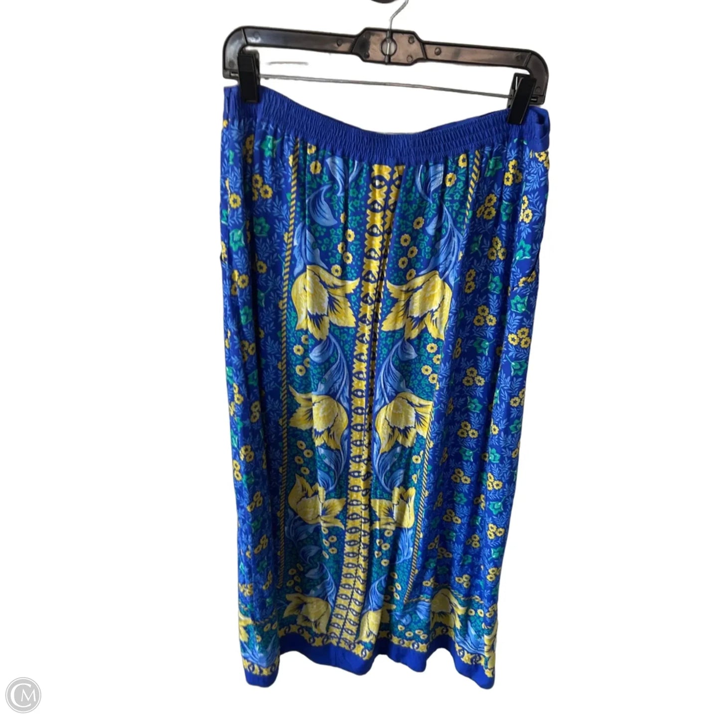 Skirt Maxi By Maeve In Blue & Yellow, Size: 14