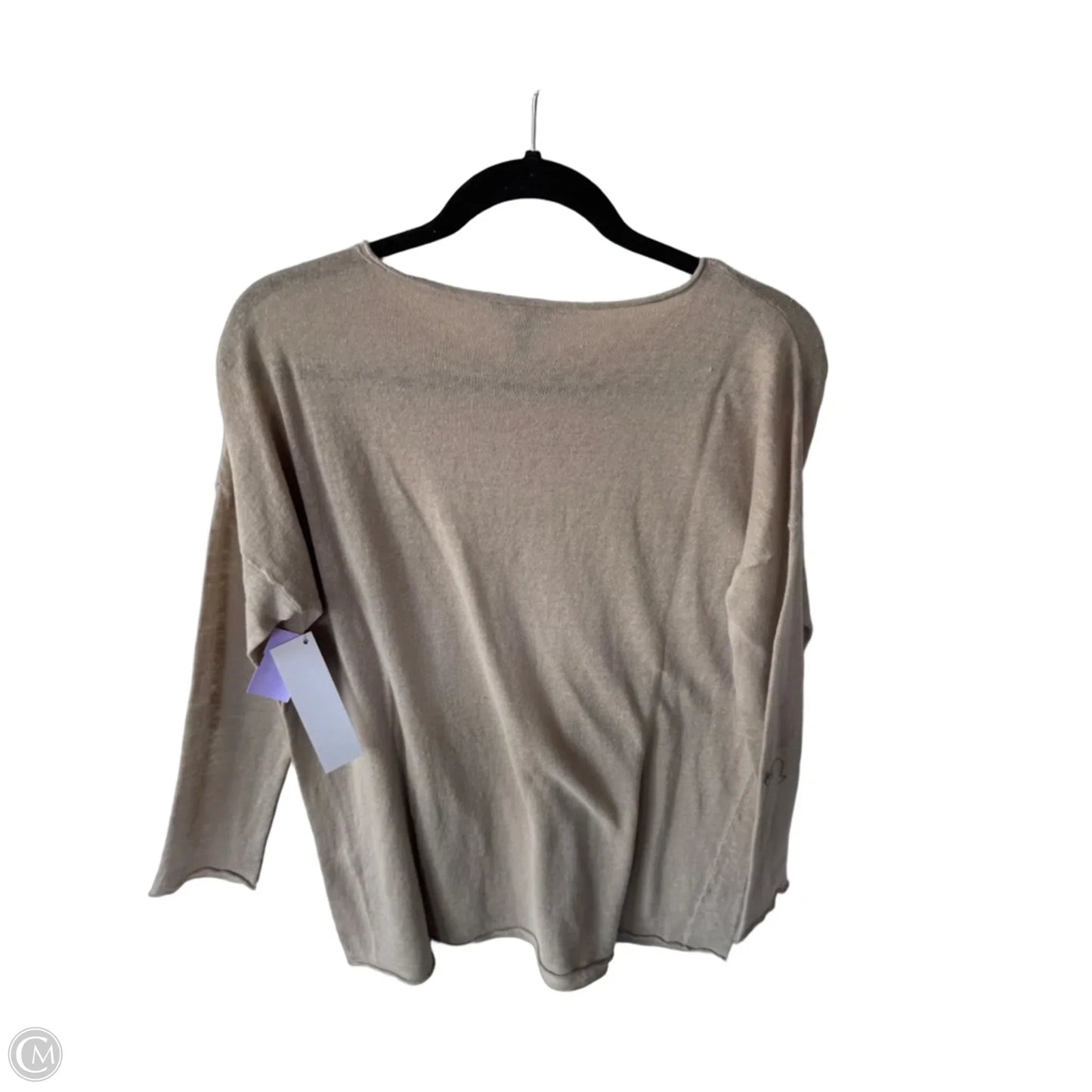 Top Long Sleeve By Eileen Fisher In Tan, Size: Sp
