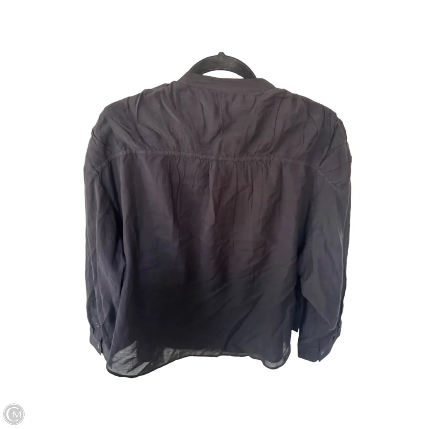 Top Long Sleeve By Pilcro In Black, Size: L