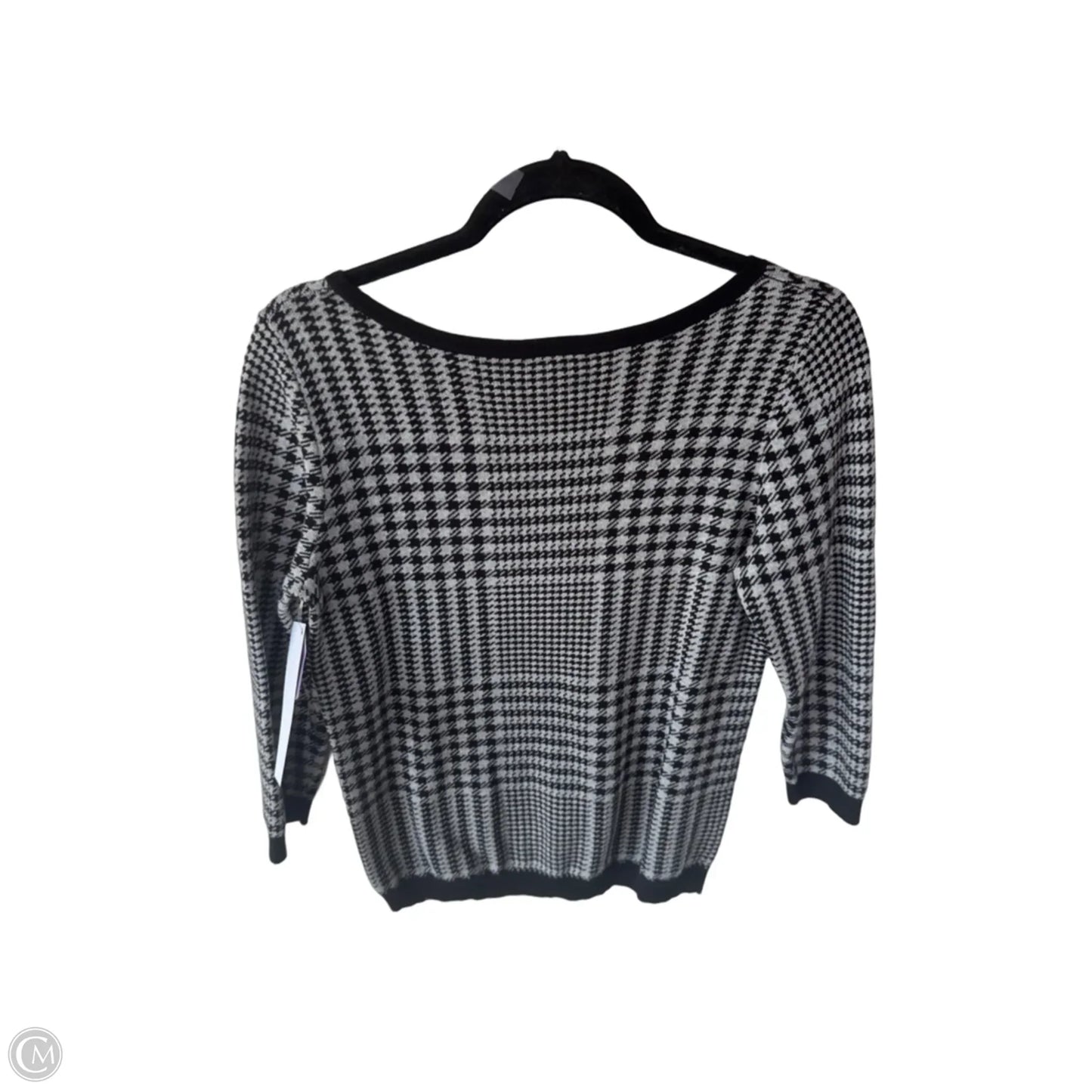 Sweater By Ann Taylor In Black & Green, Size: M