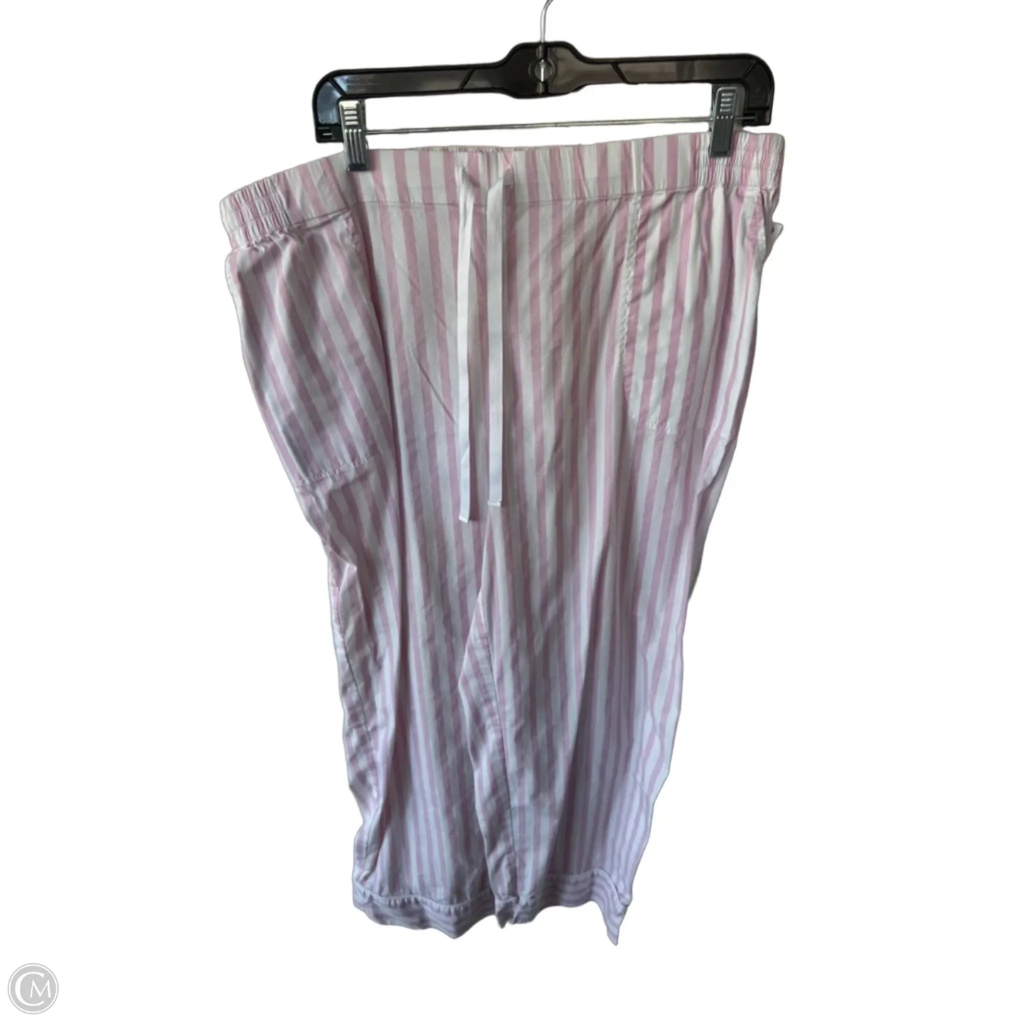 Pajama Pants By Soma In Pink & White, Size: 12