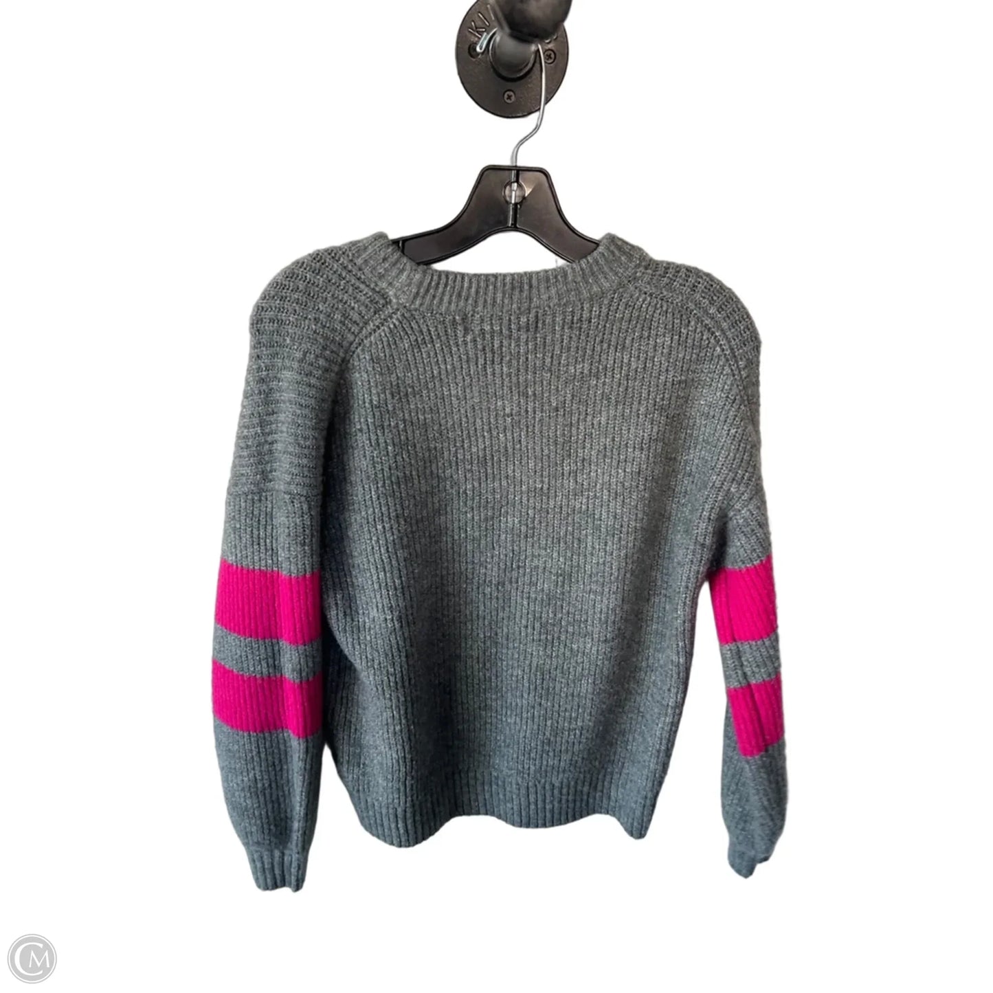 Sweater By John + Jenn In Grey & Pink, Size: Xs