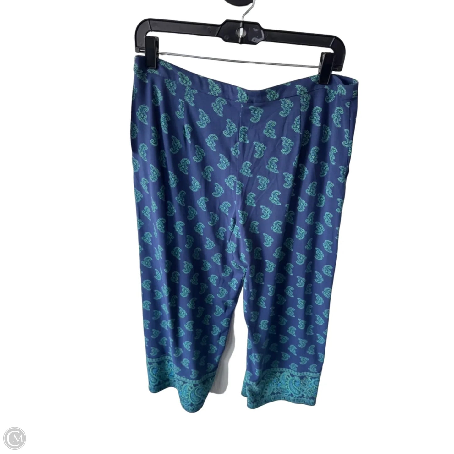 Pants Wide Leg By J. Jill In Green & Purple, Size: 8