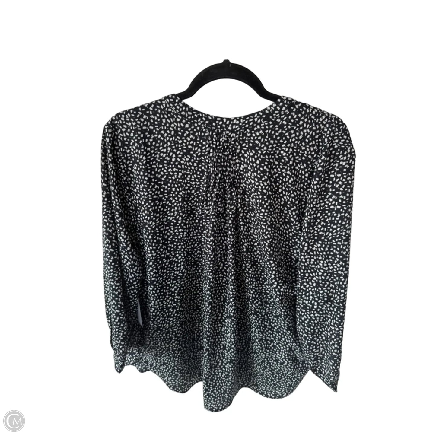 Top 3/4 Sleeve By Jachs Girlfirend In Blue & White, Size: L