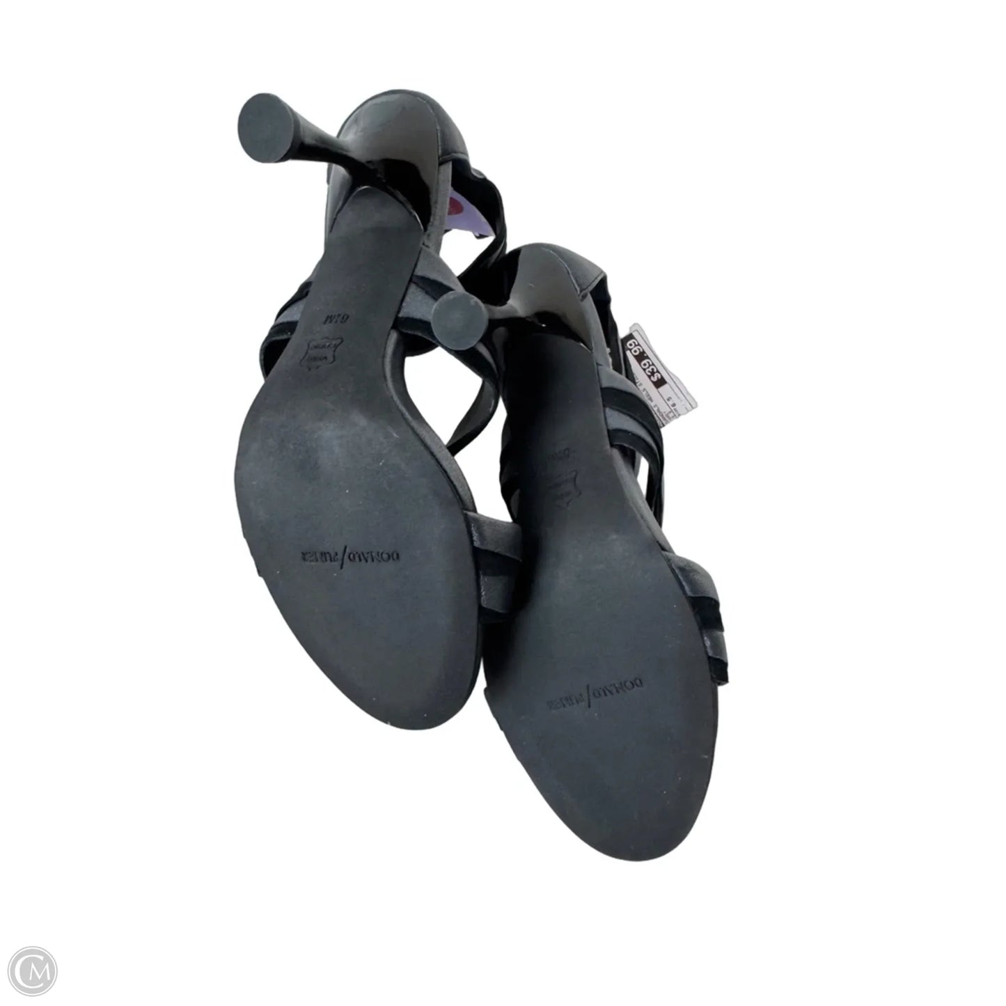 Sandals Heels Stiletto By Donald Pliner In Grey, Size: 6.5