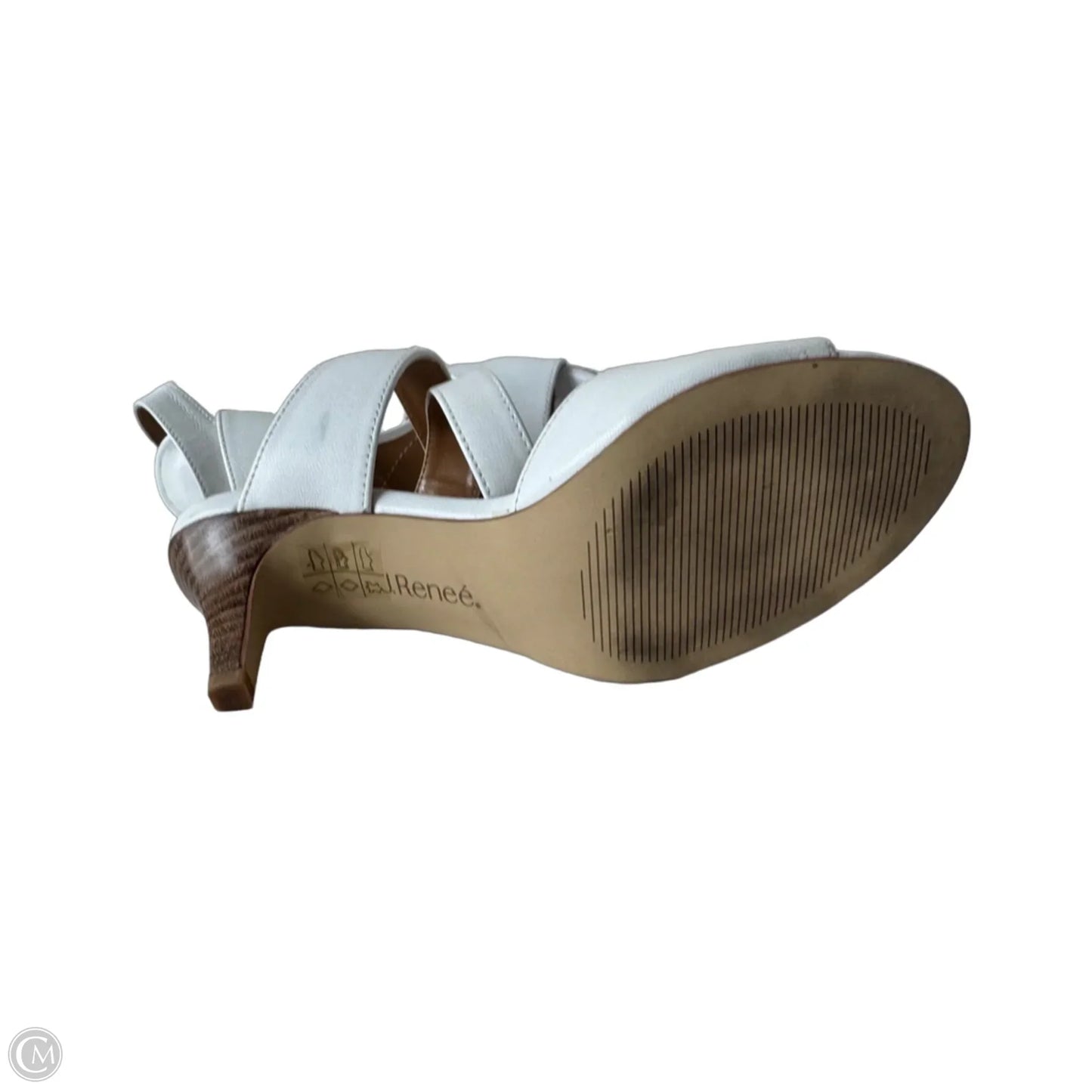 Sandals Heels Stiletto By Cmc In White, Size: 6