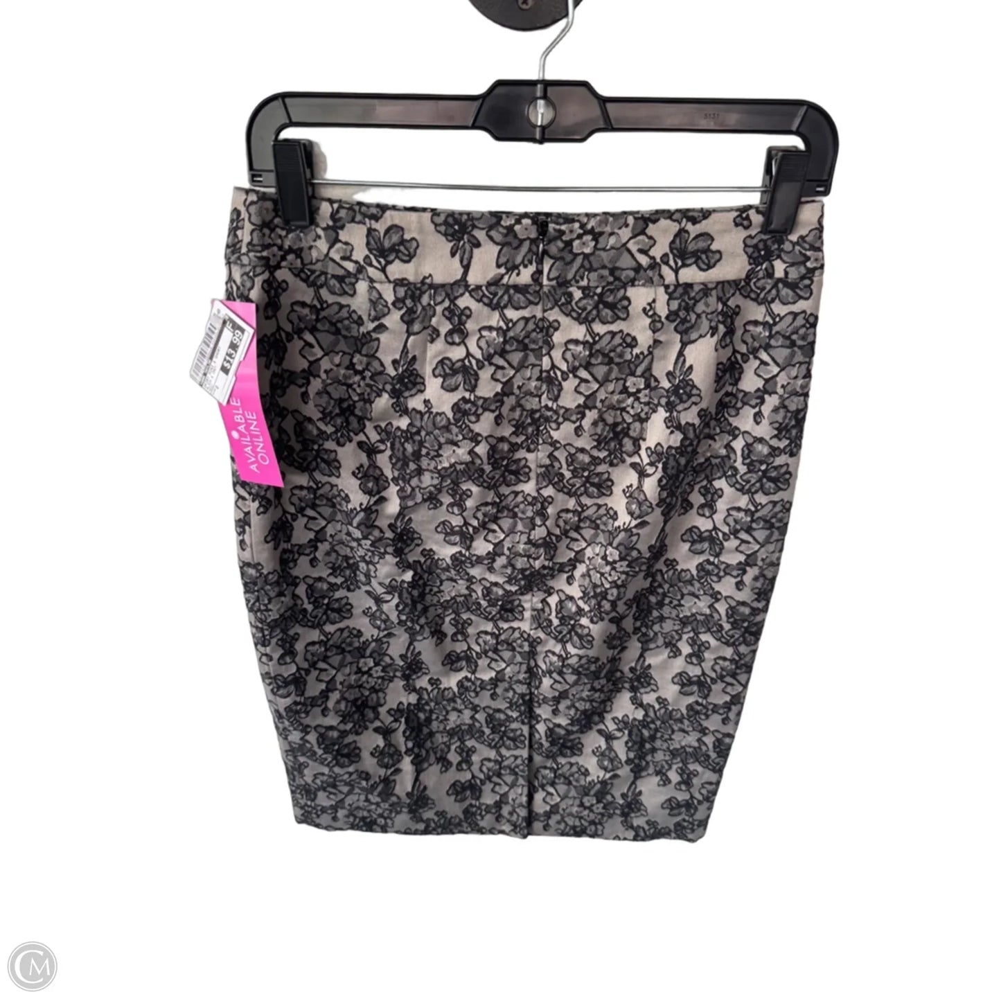 Skirt Mini & Short By Ann Taylor In Black & Grey, Size: 2