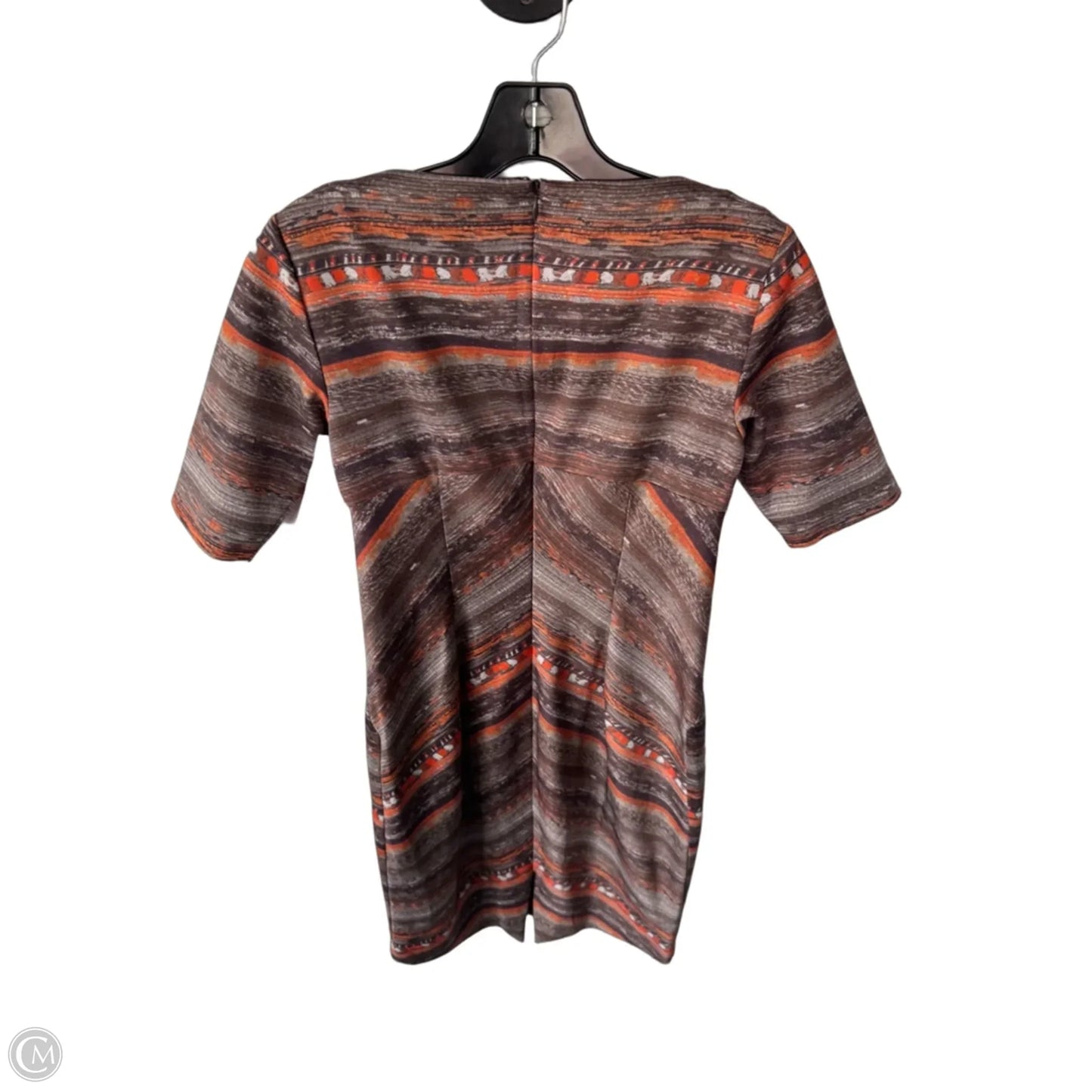 Dress Work By Clothes Mentor In Brown & Orange, Size: Xs