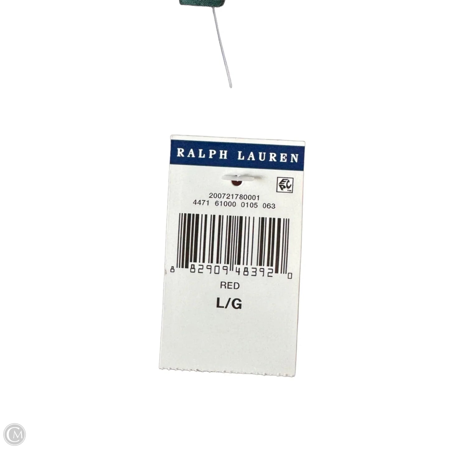 Top Long Sleeve By Lauren By Ralph Lauren In Maroon, Size: L