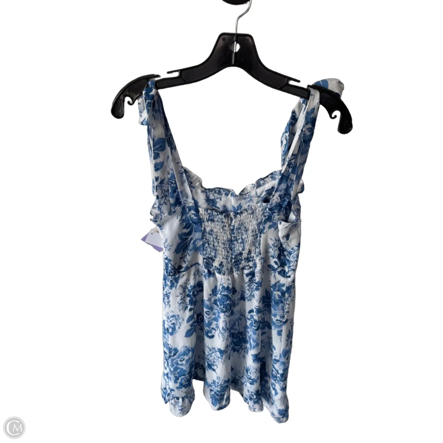 Dress Casual Short By Aqua In Blue & White, Size: L