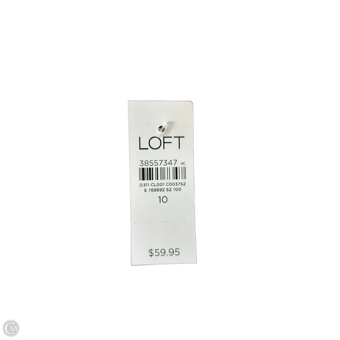 Top Sleeveless By Loft In Blue Denim, Size: M