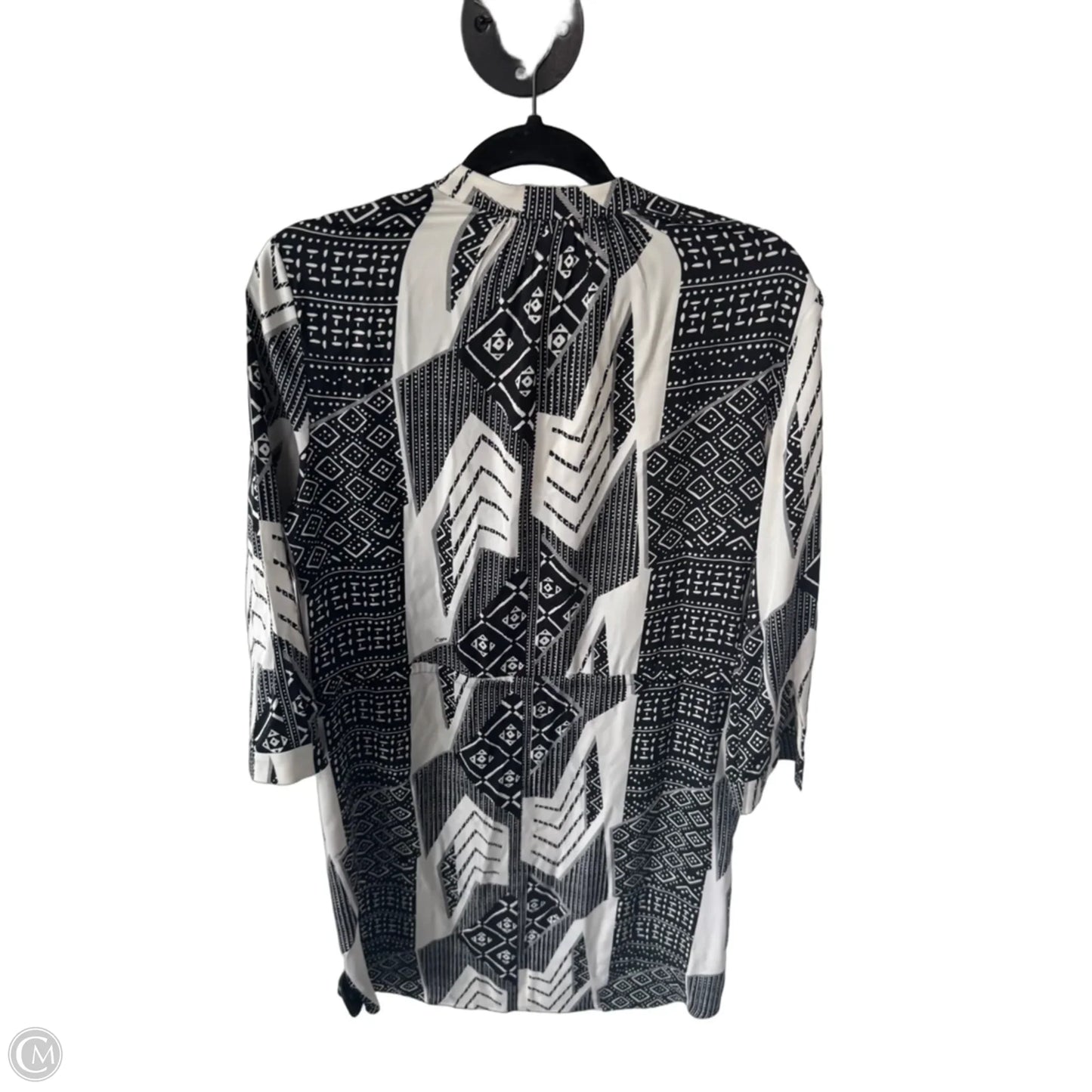Dress Designer By Diane Von Furstenberg In Black & Cream, Size: S