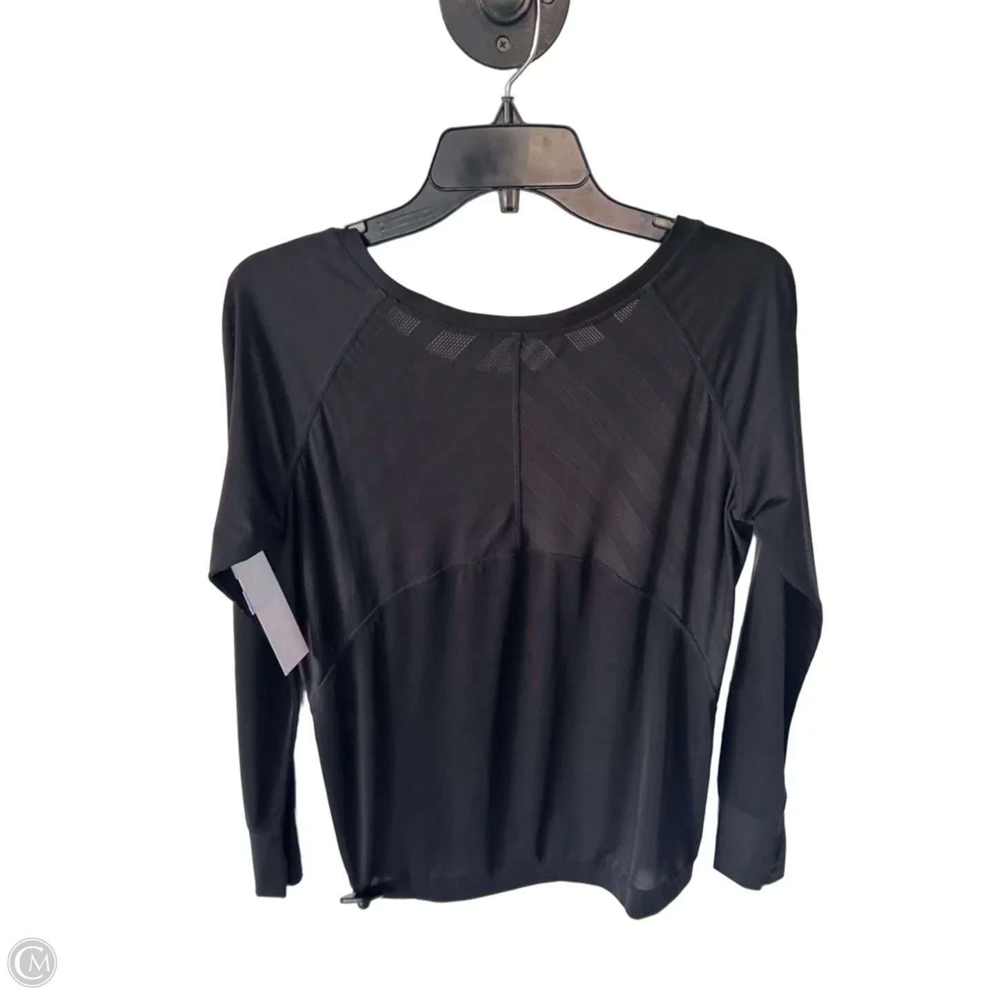 Athletic Top Long Sleeve Crewneck By Athleta In Black, Size: M