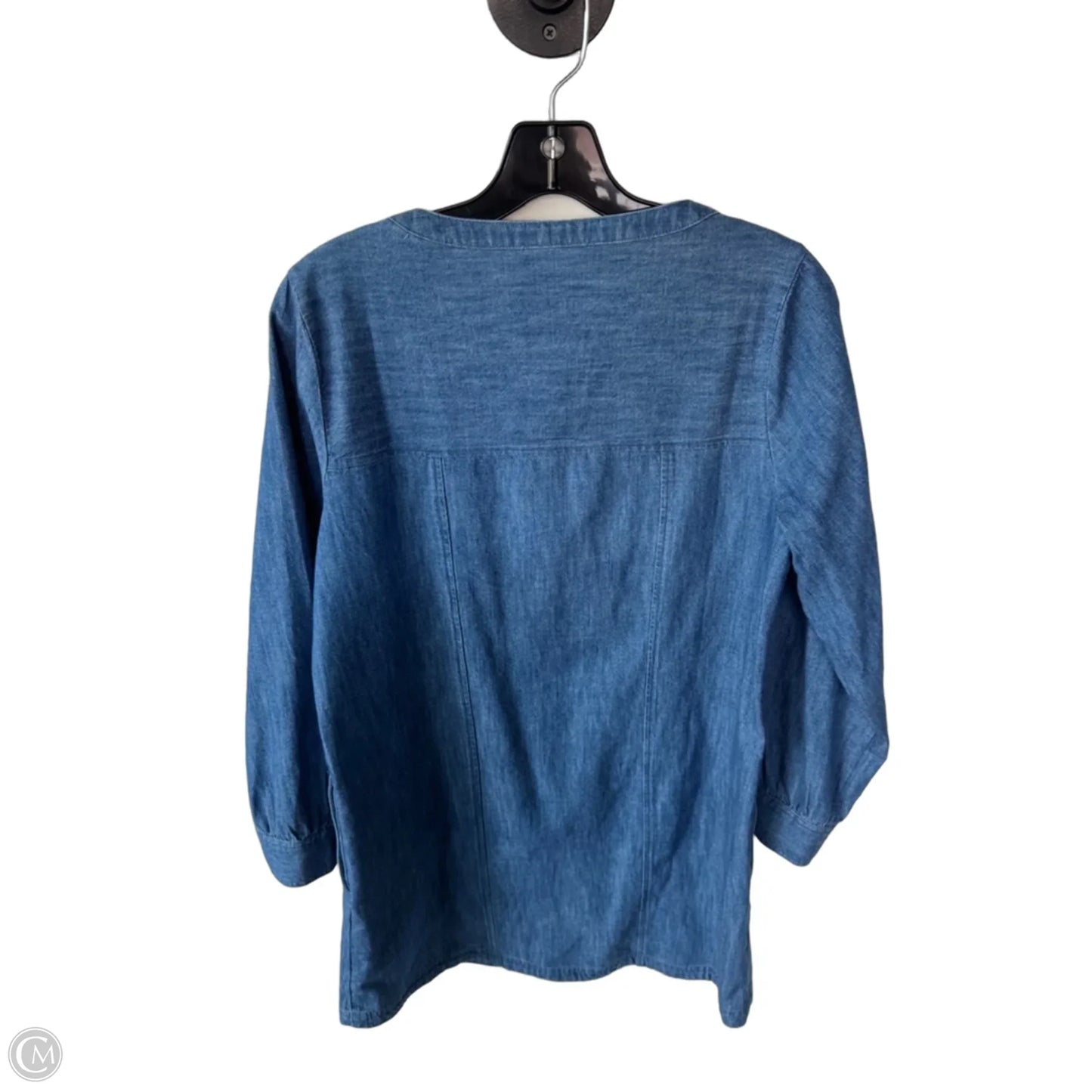 Dress Casual Short By Loft In Blue Denim, Size: Sp