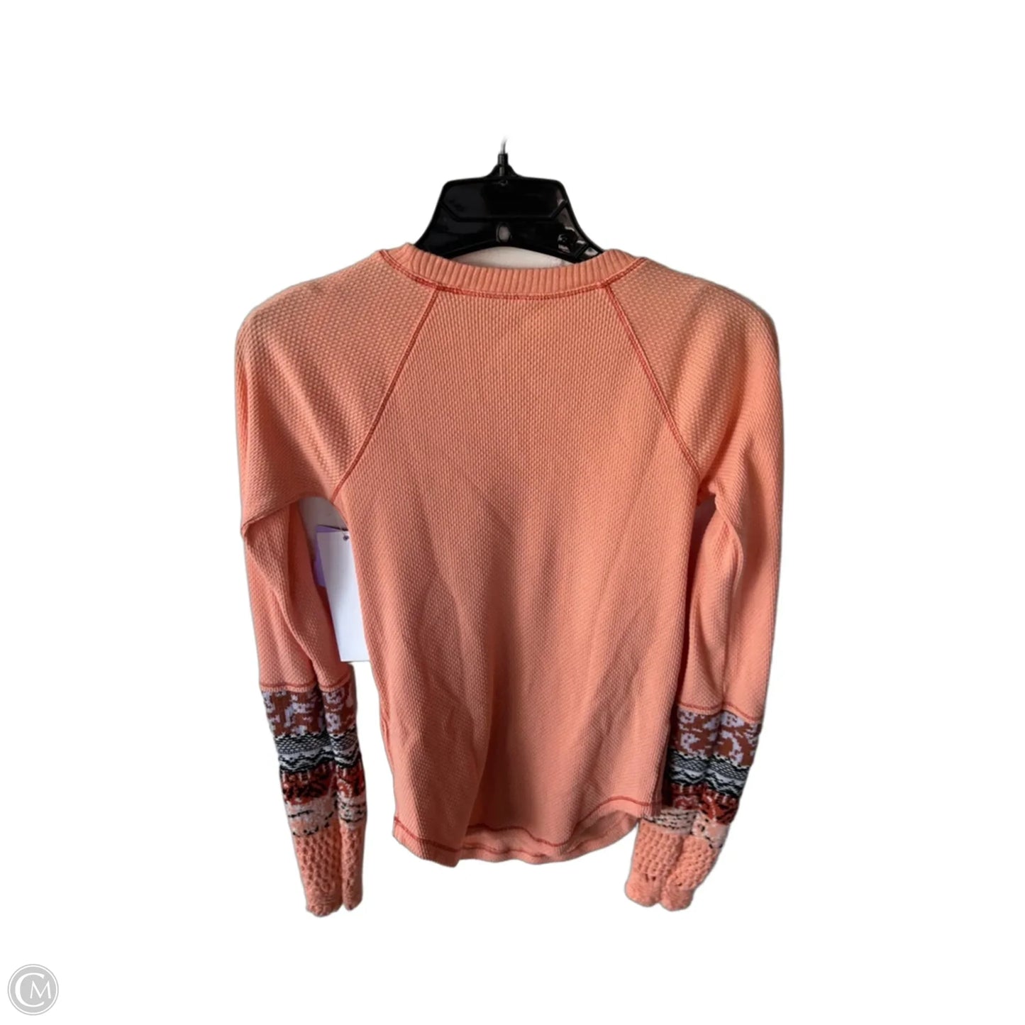 Top Long Sleeve By Free People In Orange, Size: S