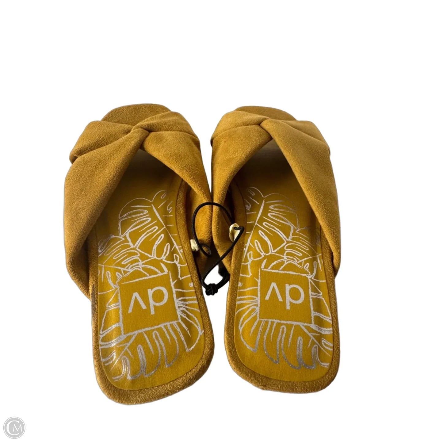 Sandals Flats By Dv In Yellow, Size: 7