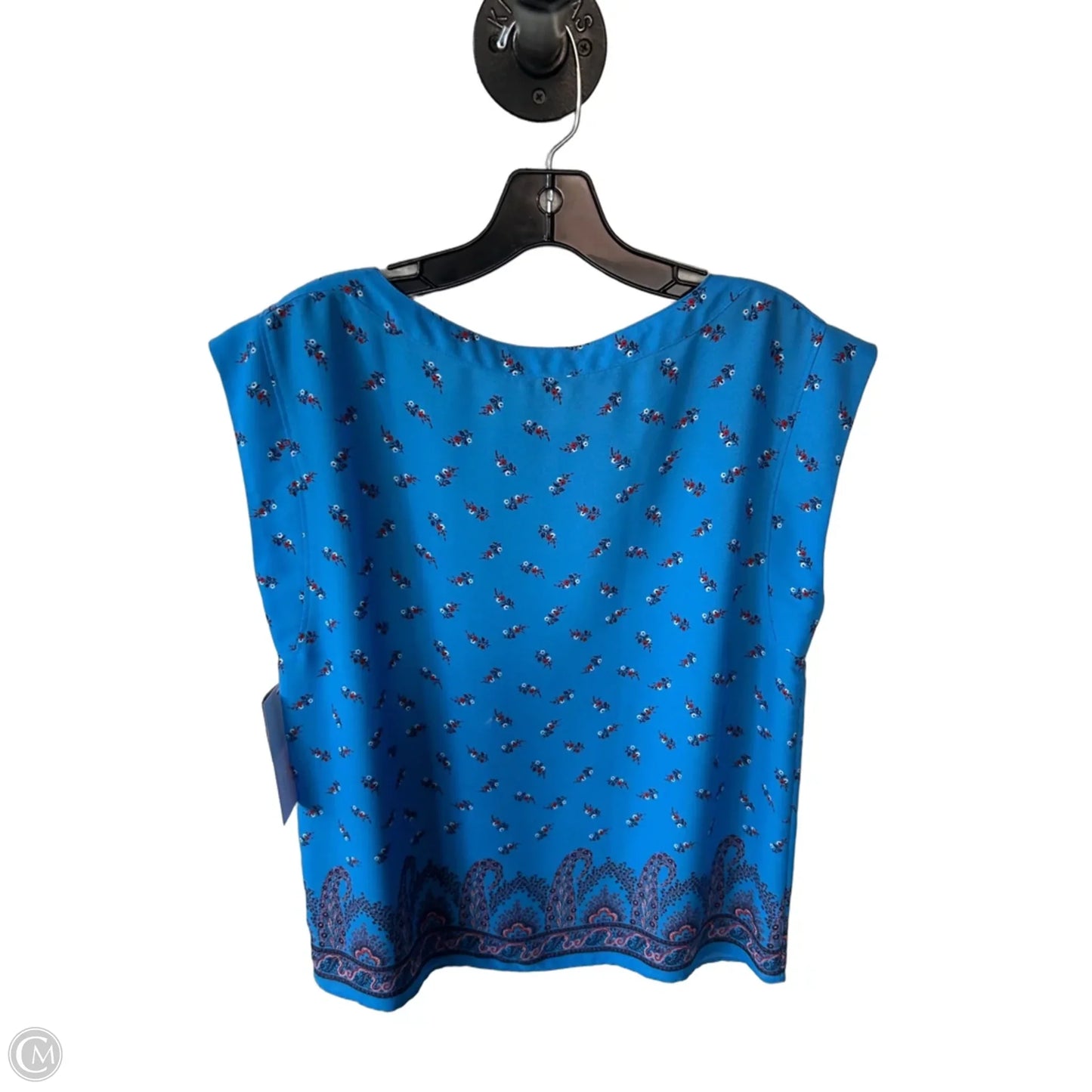 Top Sleeveless By Ann Taylor In Blue, Size: M