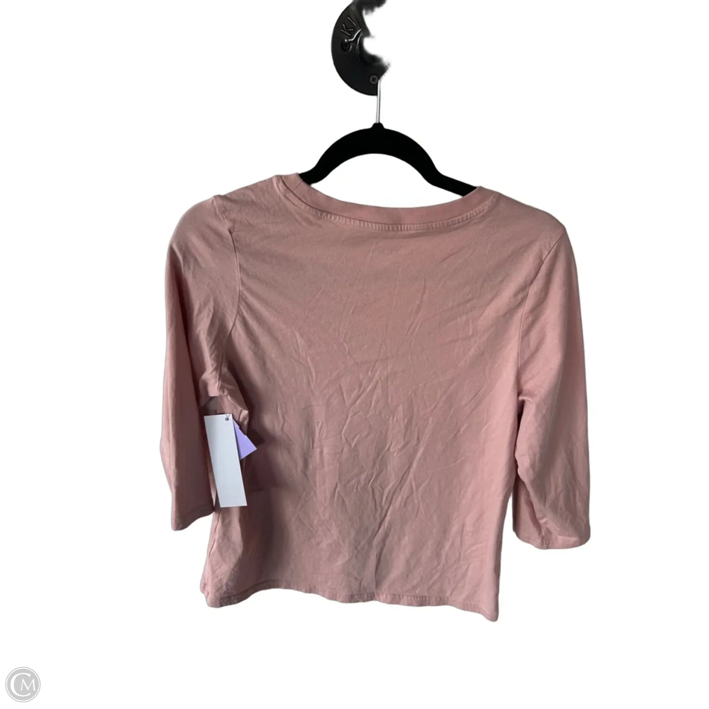Top 3/4 Sleeve Basic By Pact In Pink, Size: M
