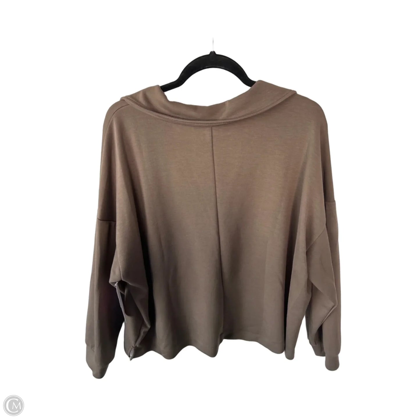 Sweatshirt Collar By Loft In Brown, Size: Xxl