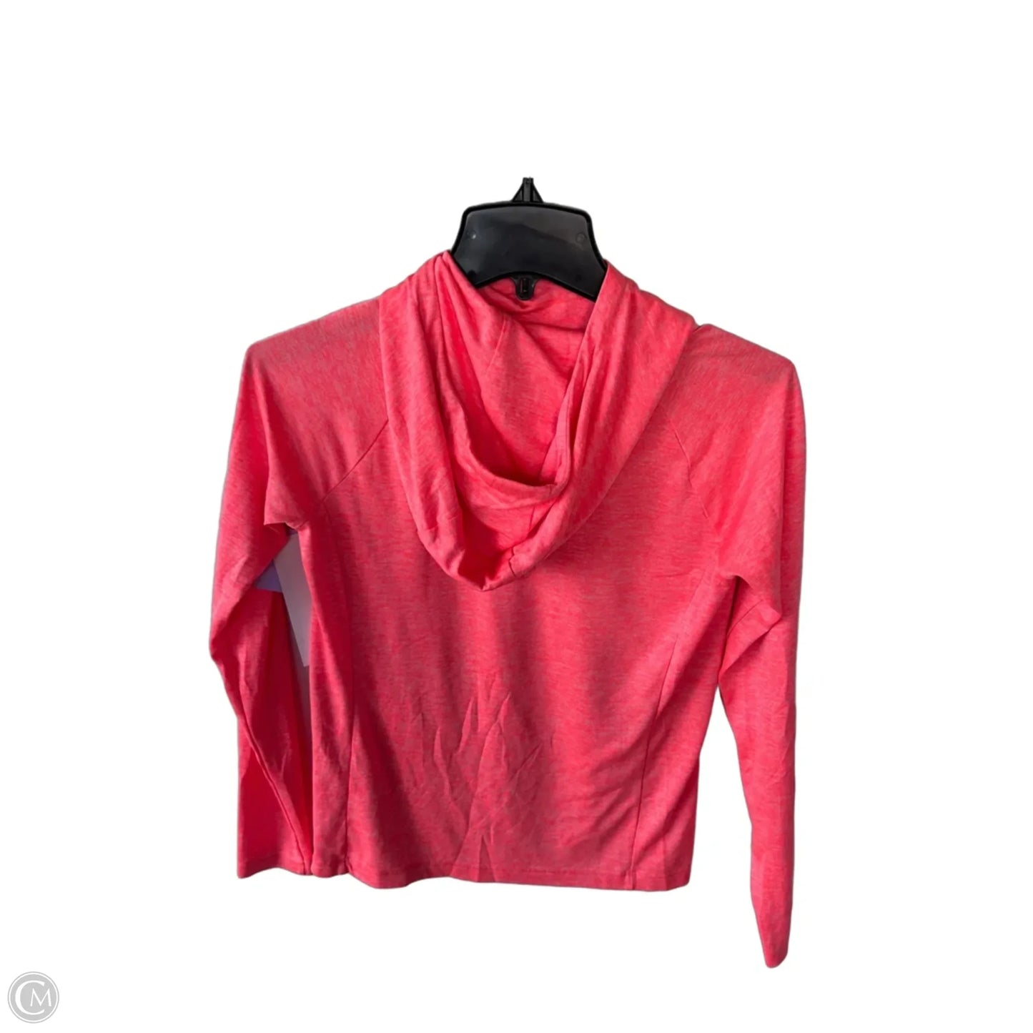 Athletic Top Long Sleeve Hoodie By Under Armour In Orange, Size: Xs