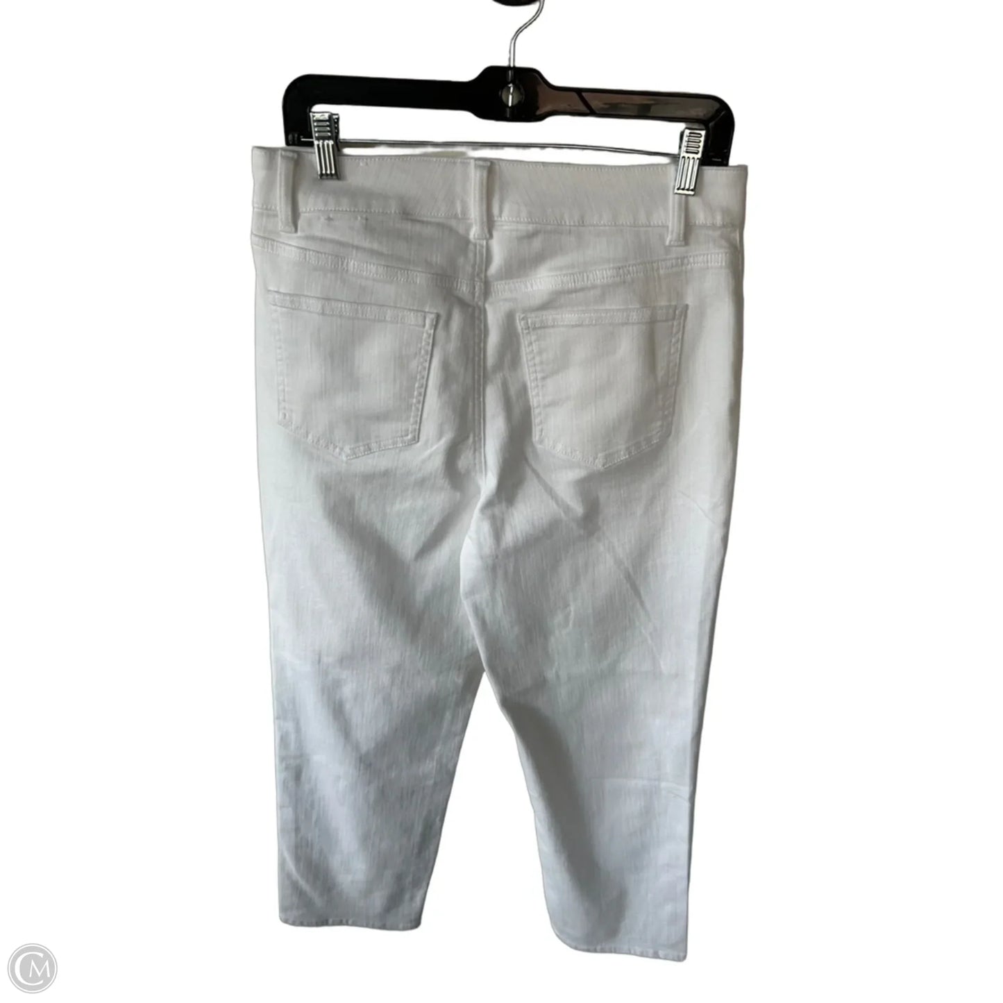 Jeans Straight By Talbots In White Denim, Size: 10p