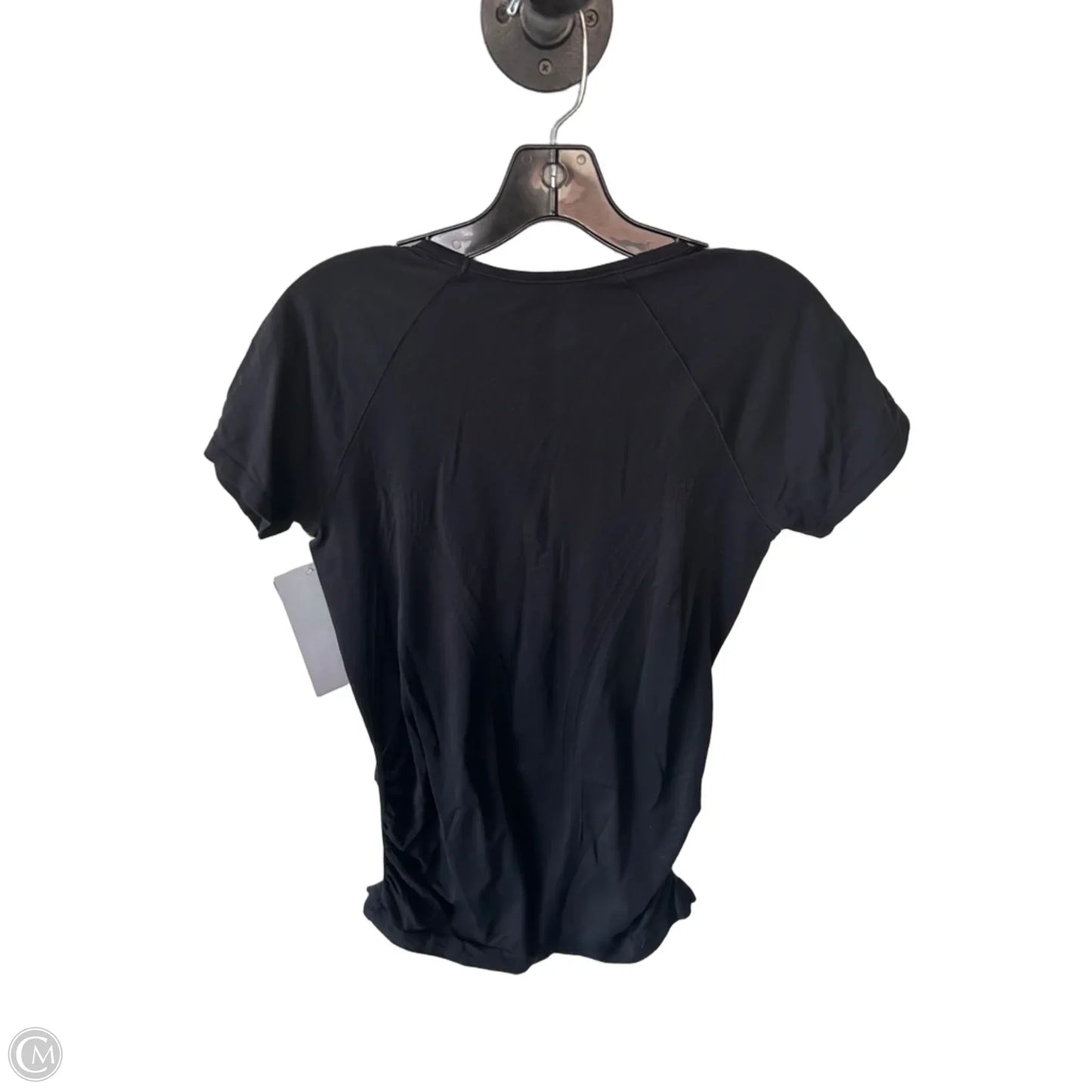 Athletic Top Short Sleeve By Athleta In Black, Size: L