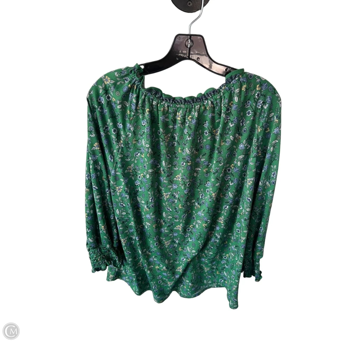Top Long Sleeve By Max Studio In Green, Size: 1x