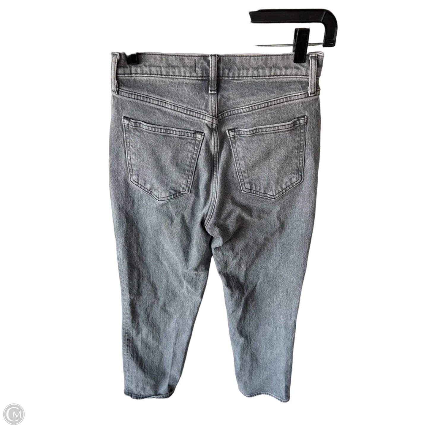 Jeans Straight By Abercrombie And Fitch In Grey Denim, Size: 2