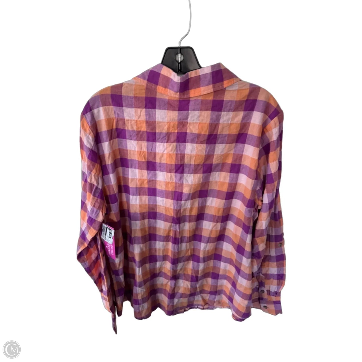 Top Long Sleeve By Sanctuary In Orange & Purple, Size: Xl