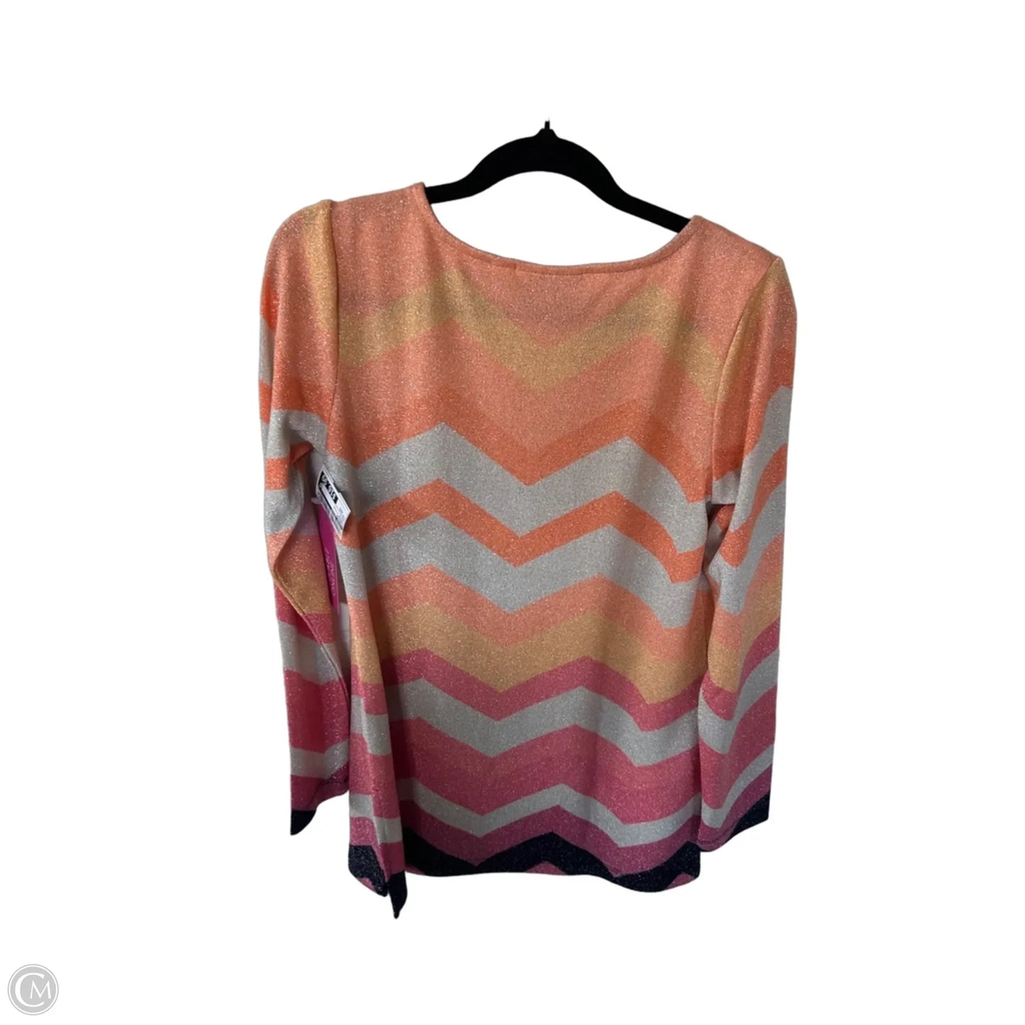Sweater By Susan Graver In Orange & Pink, Size: Xxs