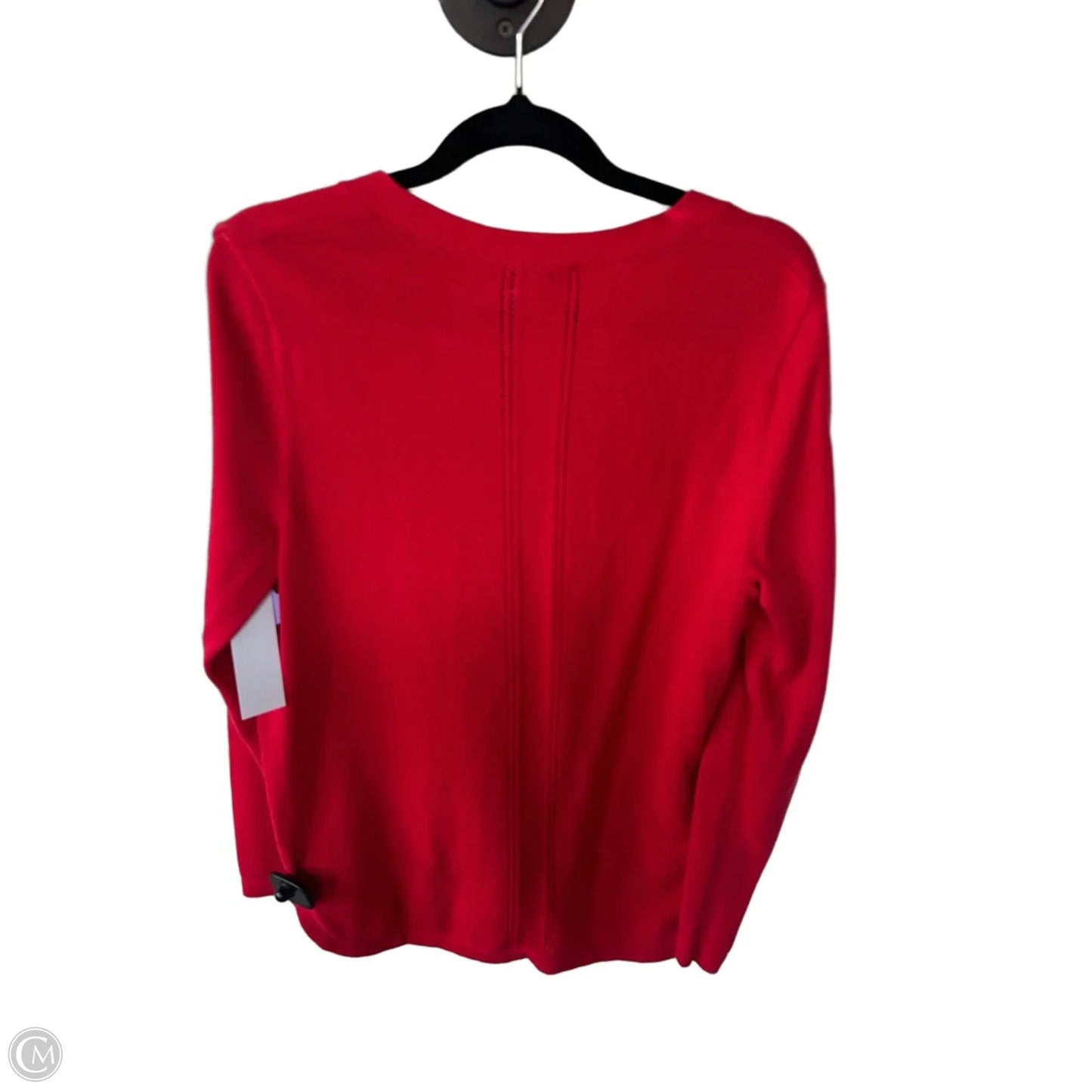 Sweater Cardigan By Talbots In Red, Size: S