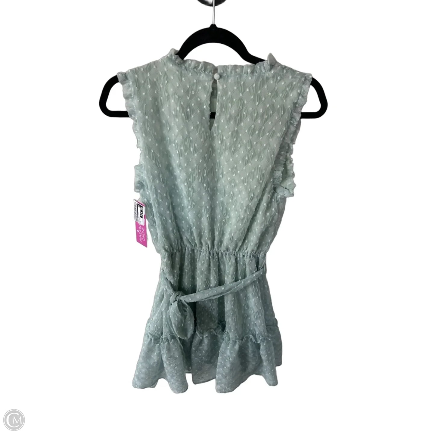 Dress Party Short By Cmc In Green & White, Size: M