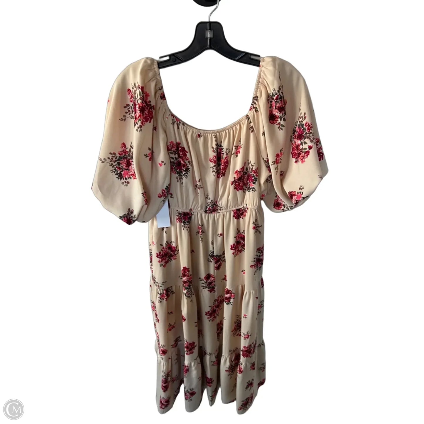 Dress Party Midi By Baevely In Cream & Red, Size: S