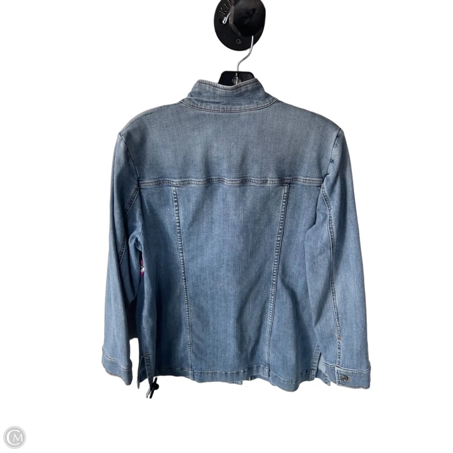 Jacket Denim By Chicos In Blue Denim, Size: M