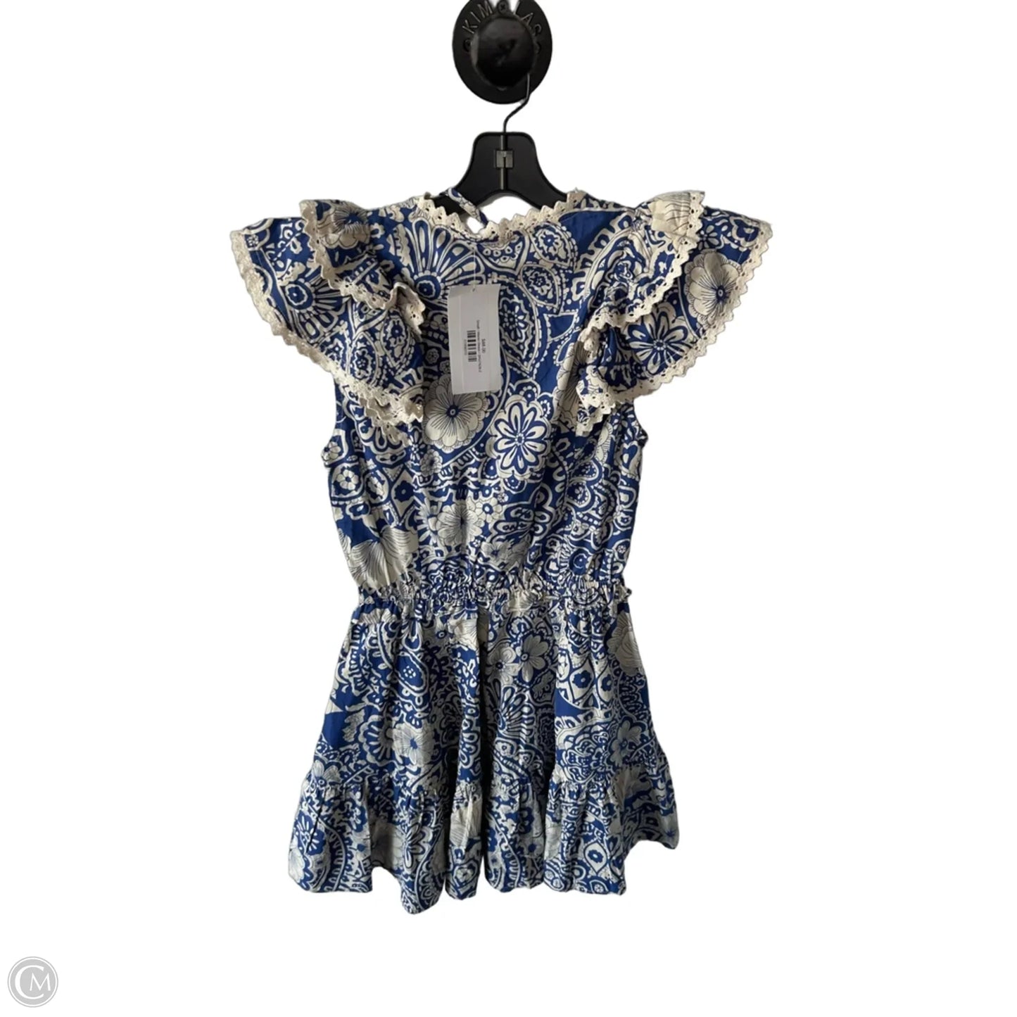 Dress Casual Short By Pinch In Blue & Cream, Size: S