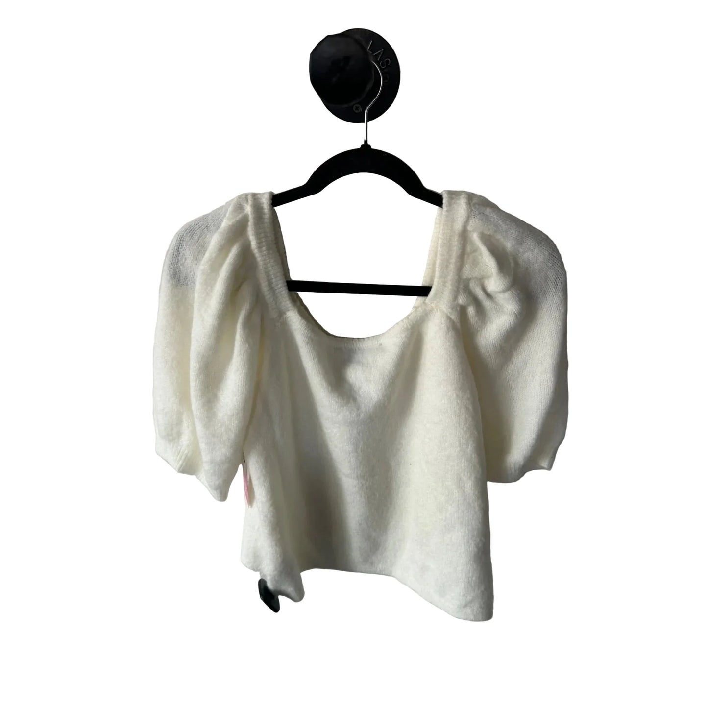 Sweater Short Sleeve By English Factory In Cream, Size: L