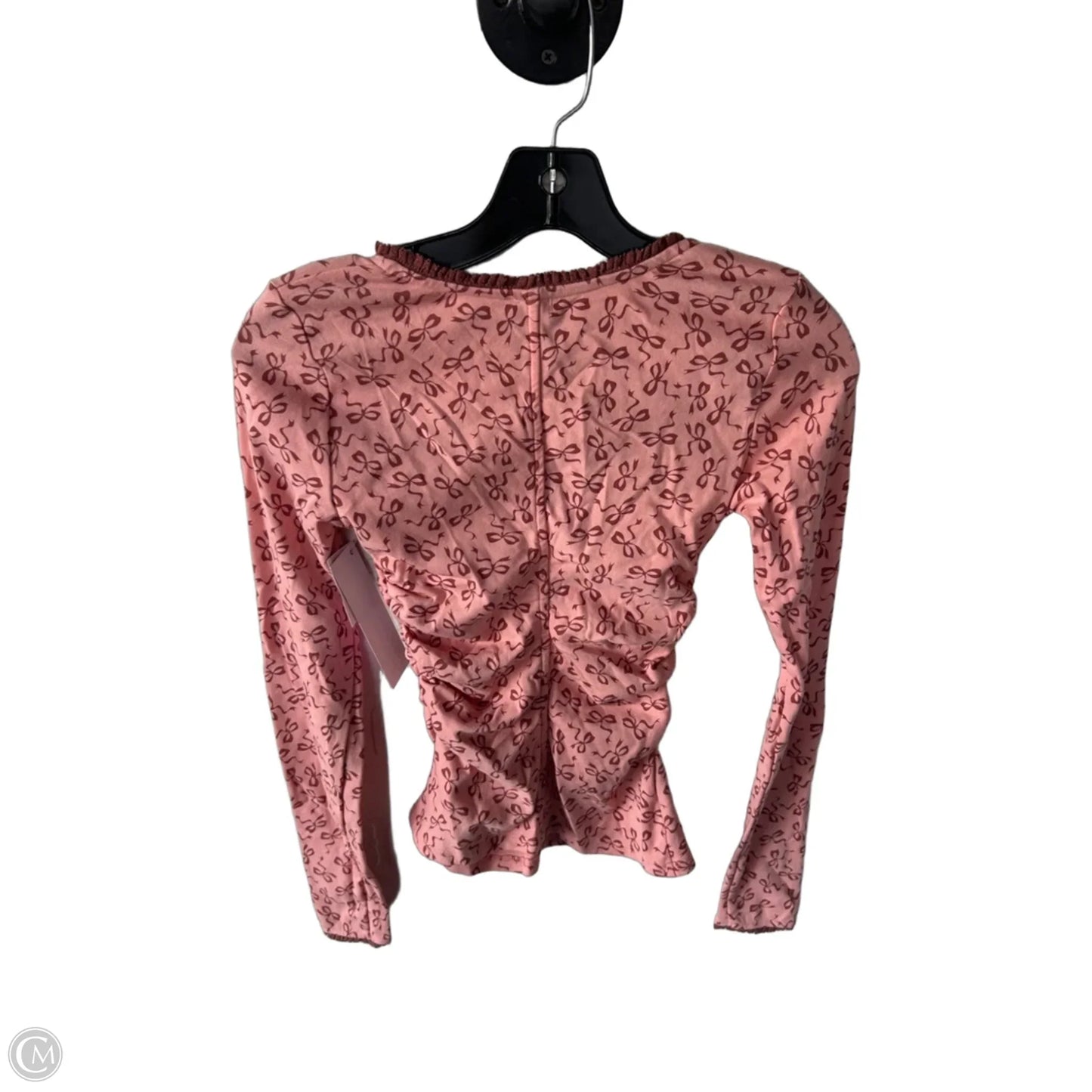 Top Long Sleeve By Maeve In Pink, Size: Xxs