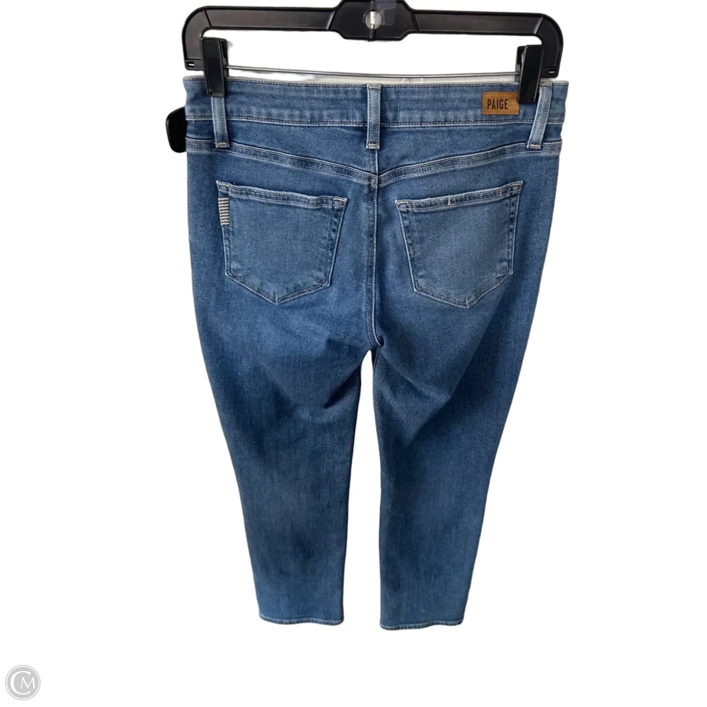 Jeans Straight By Paige In Blue Denim, Size: 0