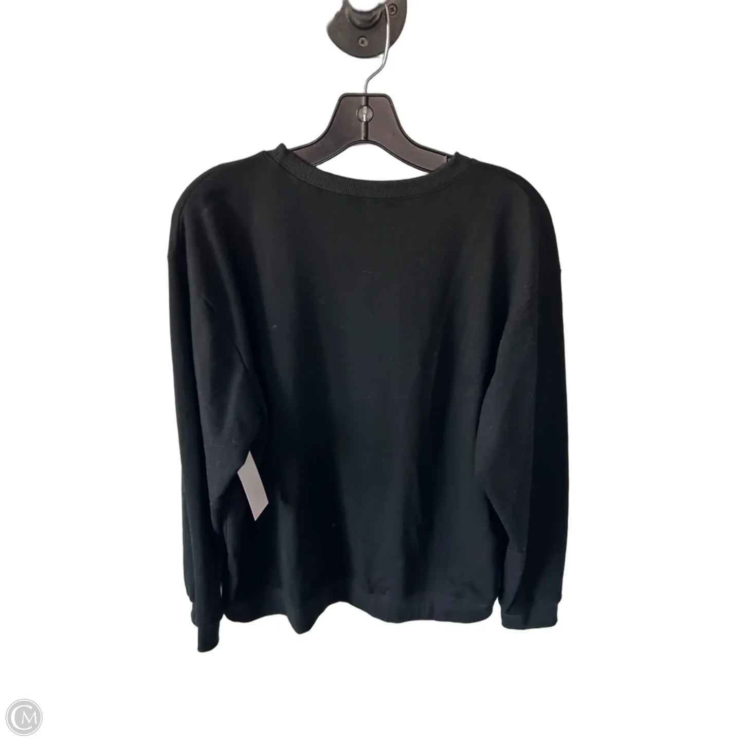 Sweatshirt Crewneck By Clothes Mentor In Black, Size: Xl